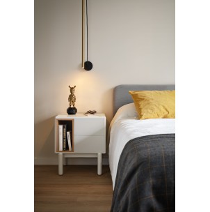 Mesita de Noche CORVO, Crema - Teulat; Vackart; 14777_TE 2