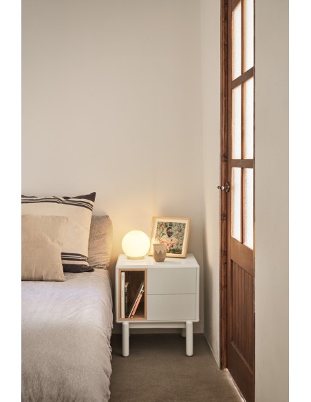 Mesita de Noche CORVO, Crema - Teulat