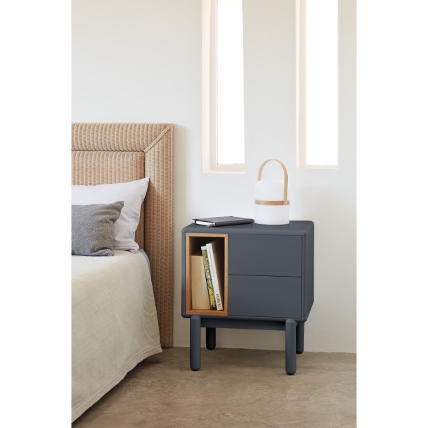 Mesita de Noche CORVO, Gris Antracita...