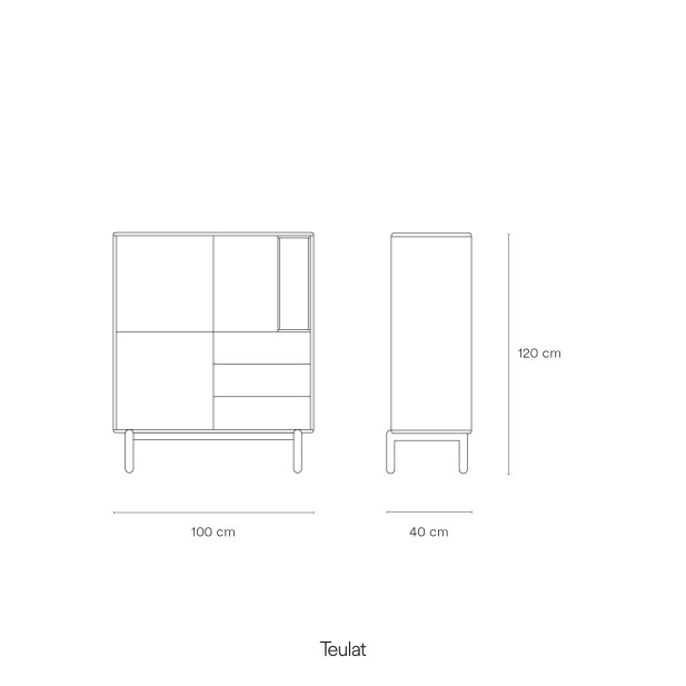 Mueble Auxiliar CORVO, Gris Antracita... Mueble Auxiliar CORVO, Gris Antracita...