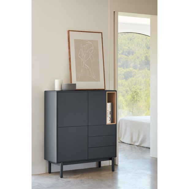 Mueble Auxiliar CORVO, Gris Antracita... Mueble Auxiliar CORVO, Gris Antracita...